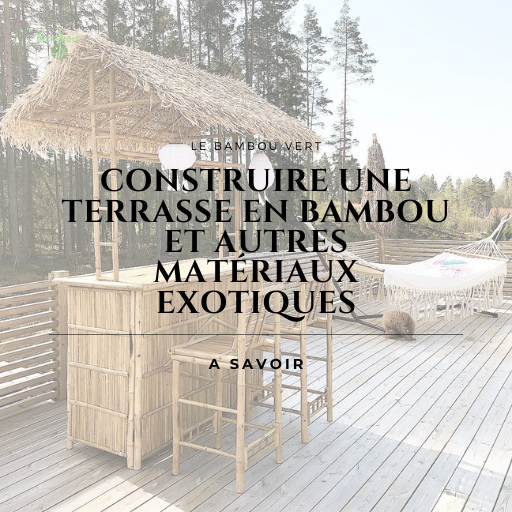 Construire une Terrasse en Bambou et Autres Matériaux Exotiques