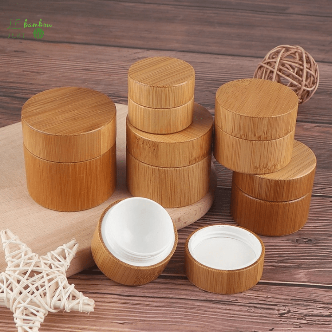 Pot de Crème Rechargeable en Bambou 1005005419007518-5ml-Bamboo le bambou vert