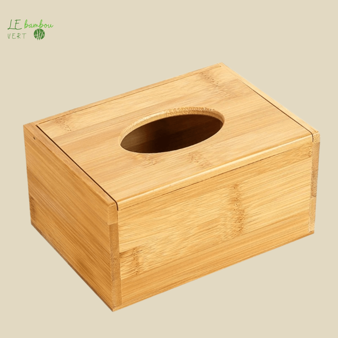 Boîte à Mouchoirs en Bambou de Décoration 1005006055197099-M le bambou vert