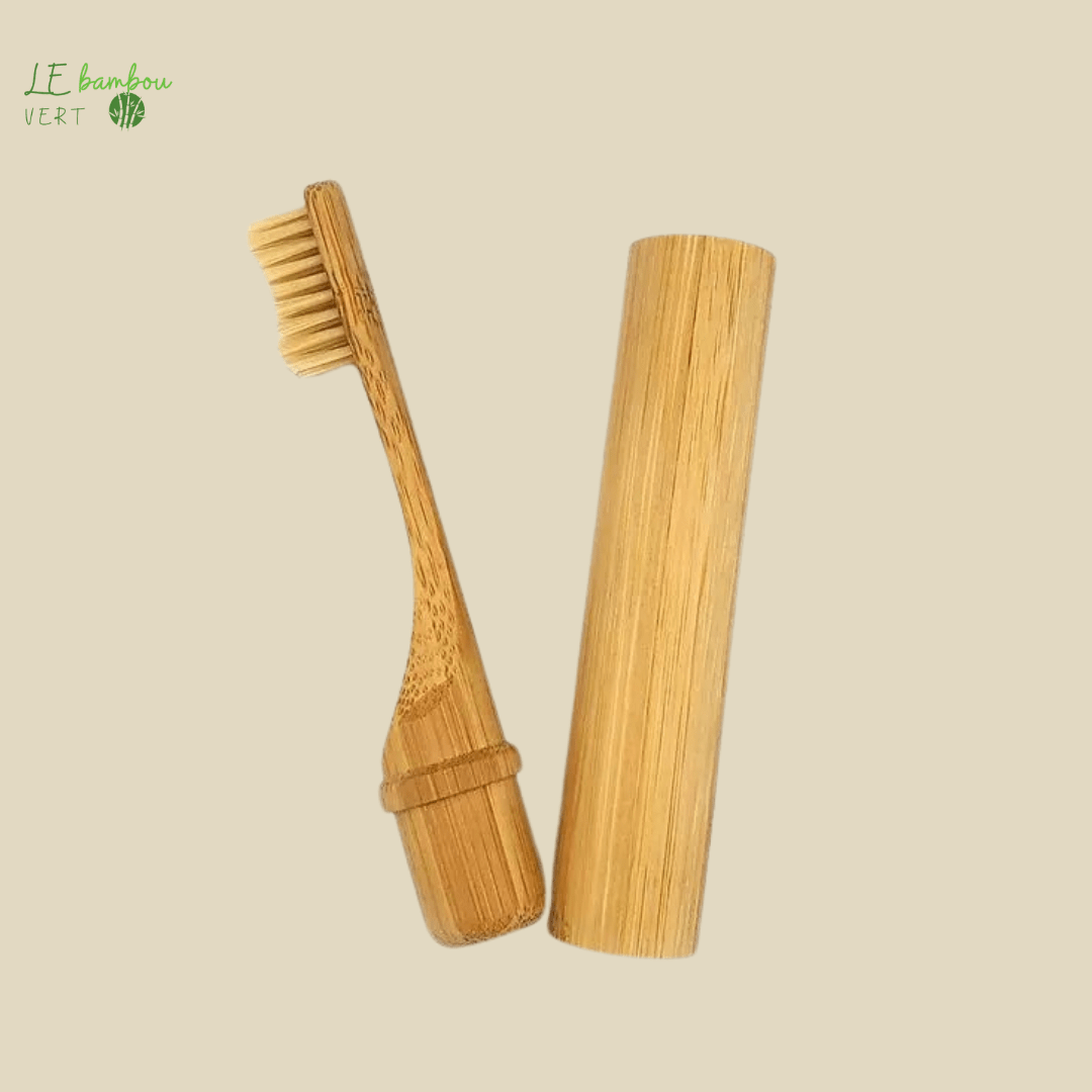 Brosse à dents de Voyage Portable en Bambou beige 1005002947521849-1 Pcs beige le bambou vert