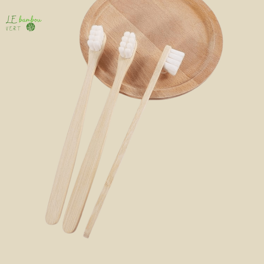 Brosse à dents en Fibre de Bambou 1 à 5pcs 1005003037728019-5pcs White le bambou vert