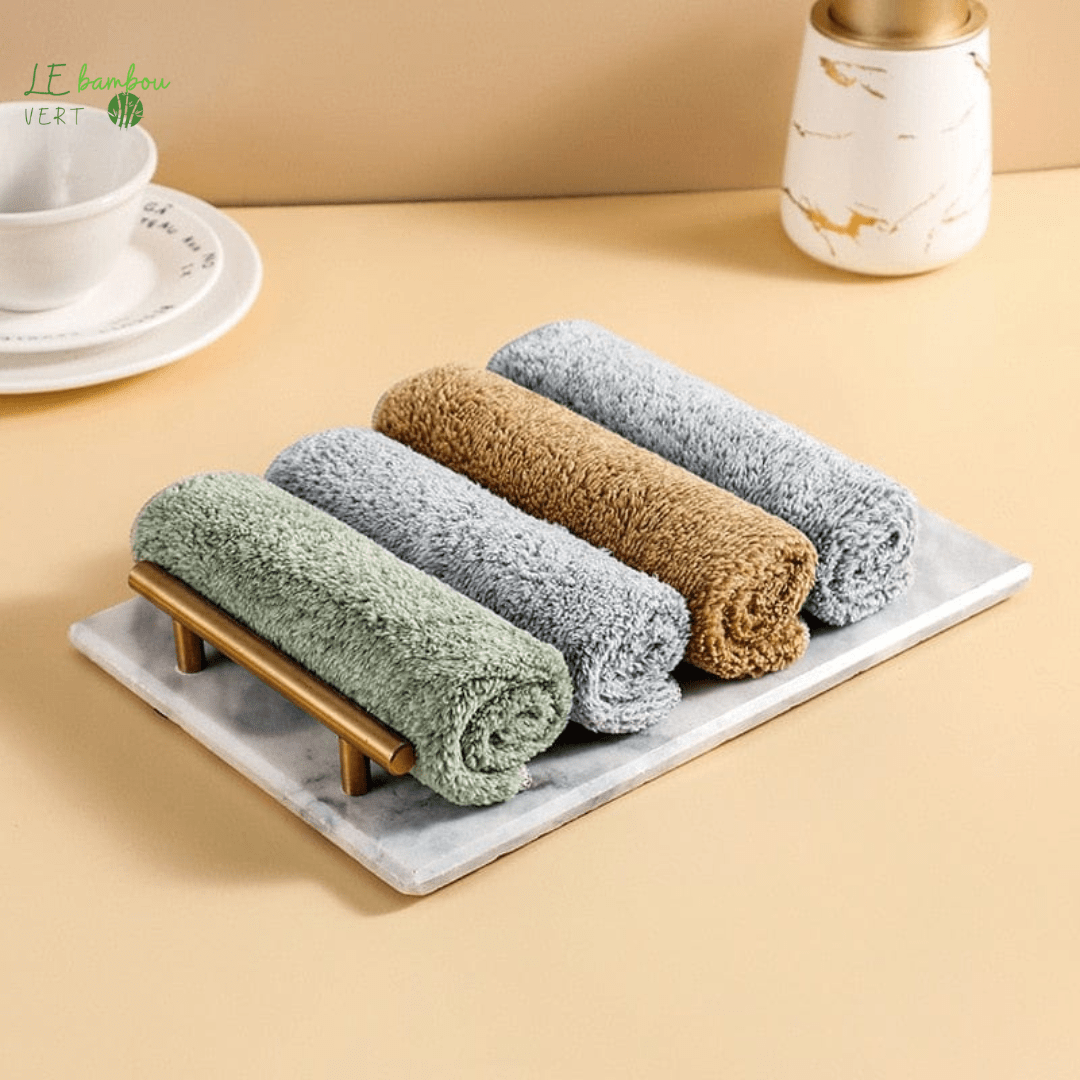 Acheter Chiffon à vaisselle en Fiber de bambou, 1 pièce, serviette de  lavage Anti-graisse à haute efficacité, chiffon d'essuyage de nettoyage de  cuisine