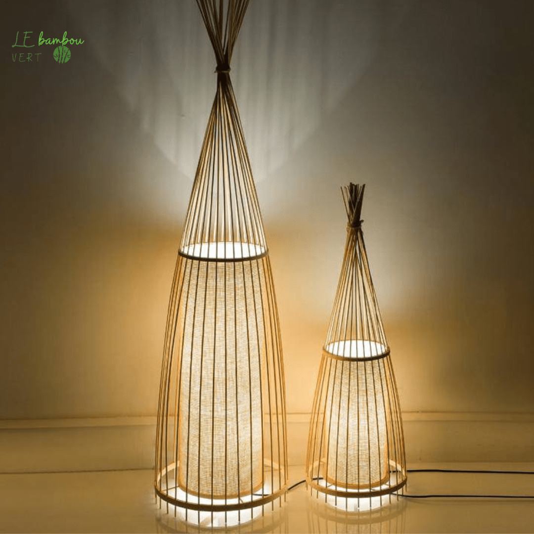 Lampe Bambou pour table de salon 1005003476388867-Dia30-H70CM le bambou vert