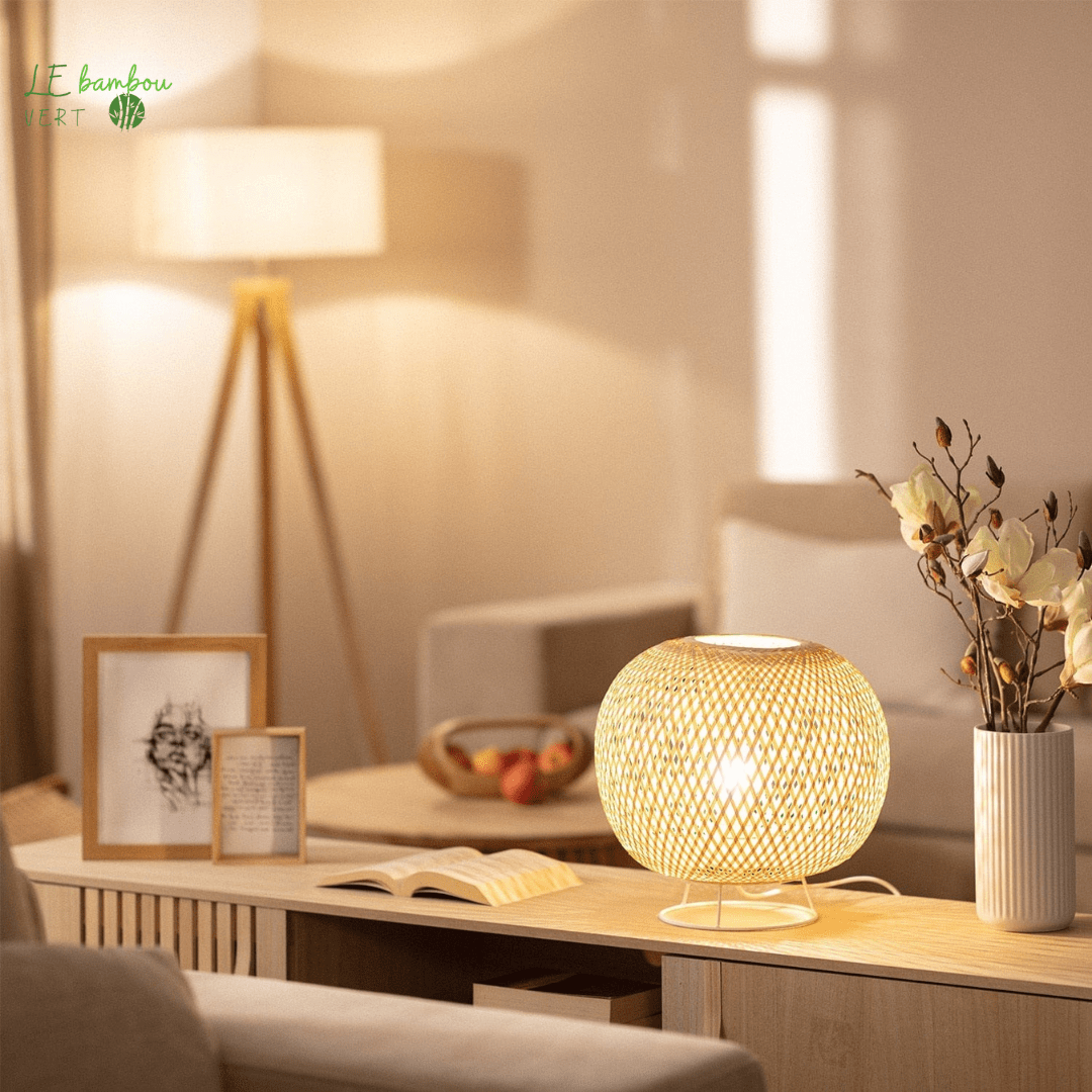 Lampe de Table Bambou 1005003952838450-Natural le bambou vert