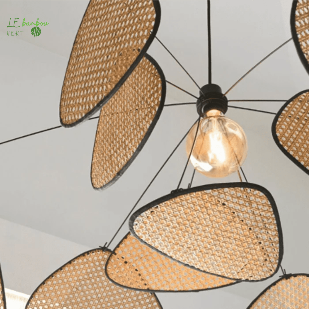 Lustre à Suspension en Bambou Scattered Mode 1005003031188989-D LAMP-Warm White le bambou vert
