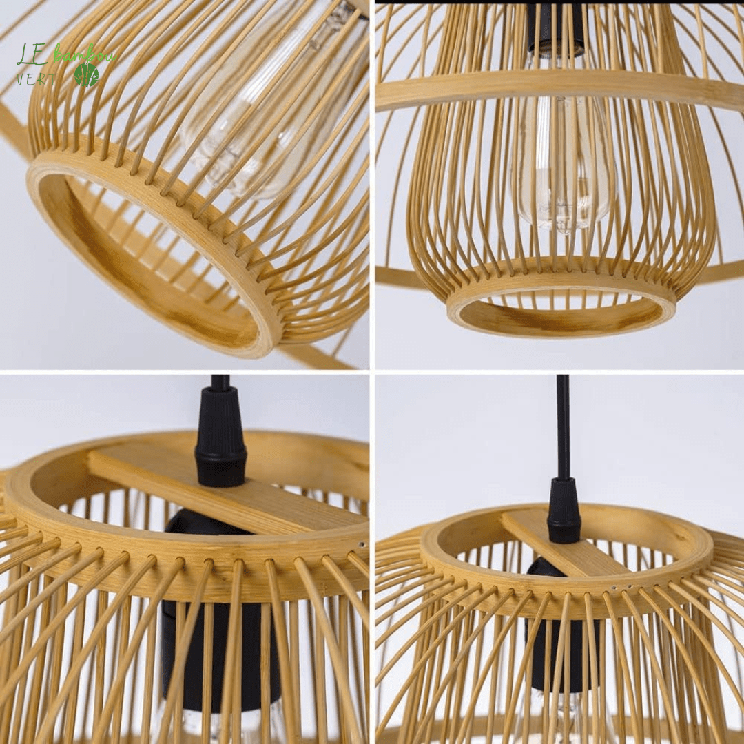 Suspension en Bambou Style Clavier le bambou vert