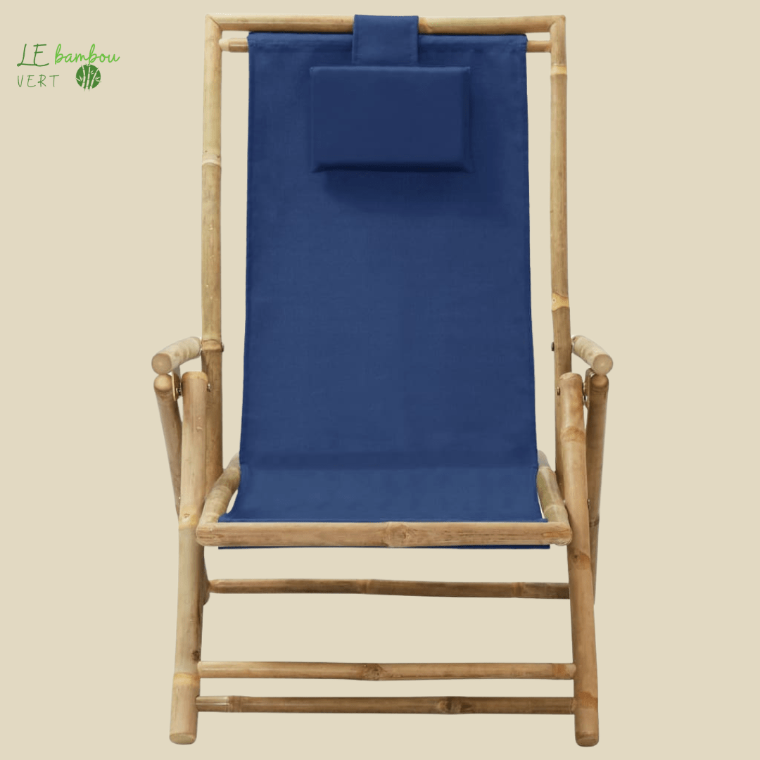 Chaise Longue de Jardin et Relaxation Bleu 8720286135341 313025 le bambou vert