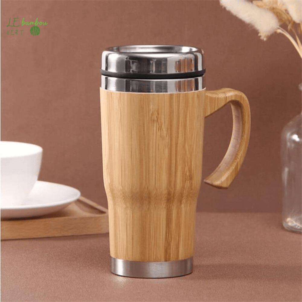 Paire de Tasses à thé  bambou vert