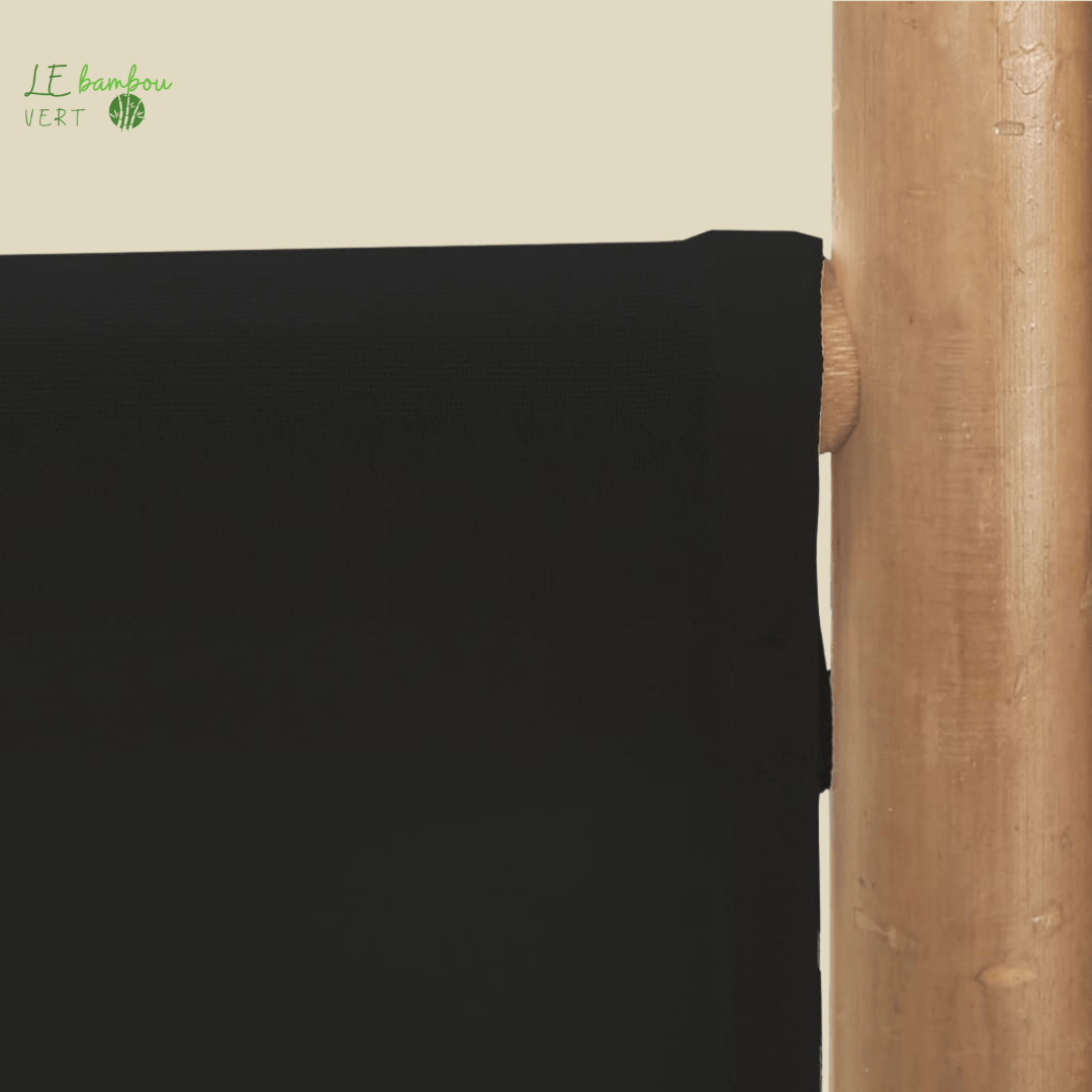 Brise vue Bambou 3 panneaux noir 120 cm 8720845600662 350627 le bambou vert