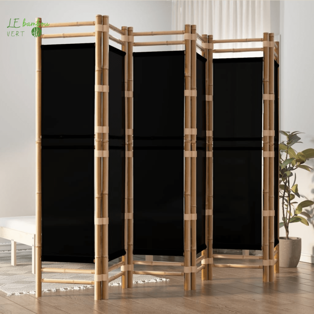 Brise vue Bambou 6 panneaux noir 240 cm 8720845600693 350630 le bambou vert