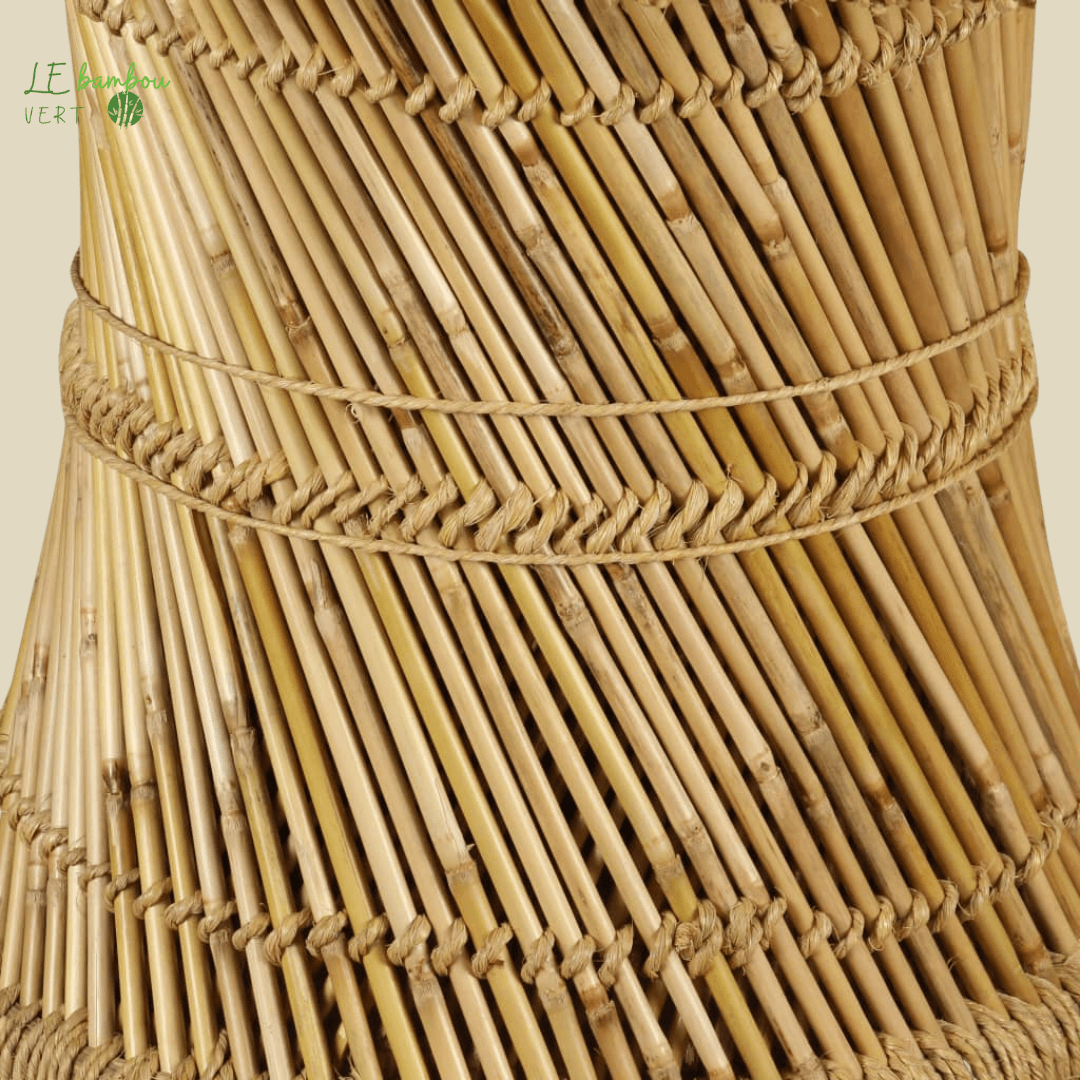 Table basse ronde bambou style Molière 8718475530886 244219 le bambou vert