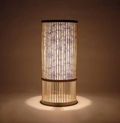 Lampe de Table en Bambou Style Chinoise 1005004738152651-40X18CM 2-EU PLUG le bambou vert